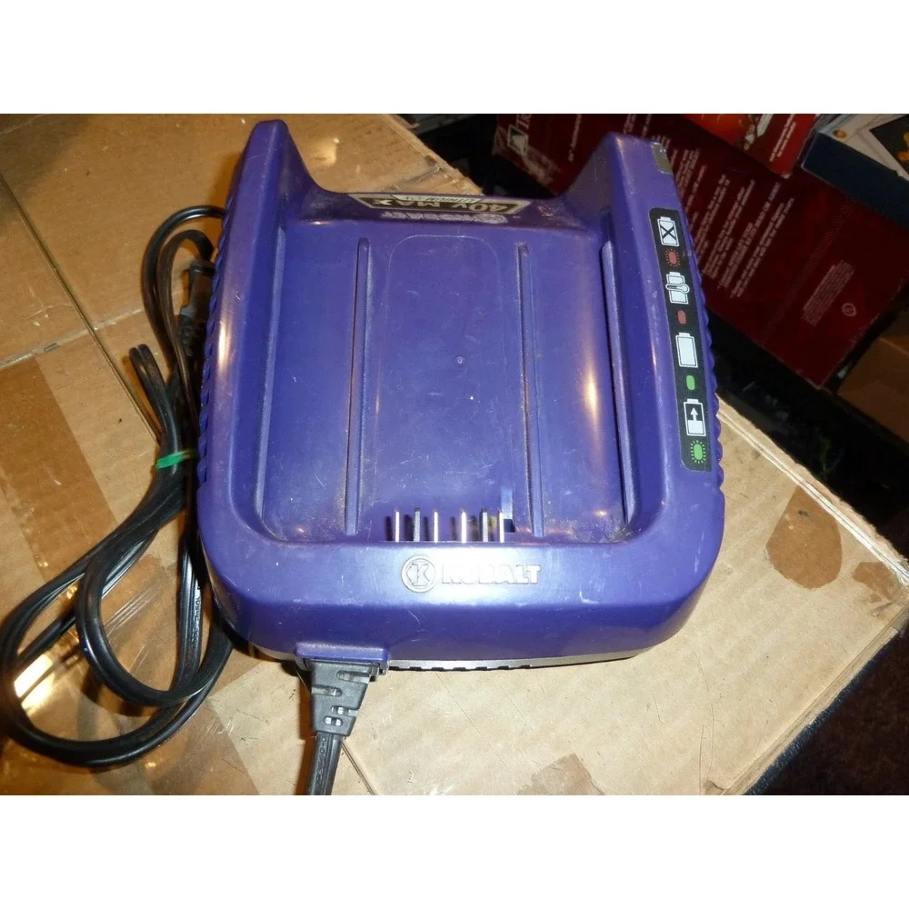 Kobalt 40V Max Lithium Ion Battery Charger KRC 60-06 506884 Purple Black